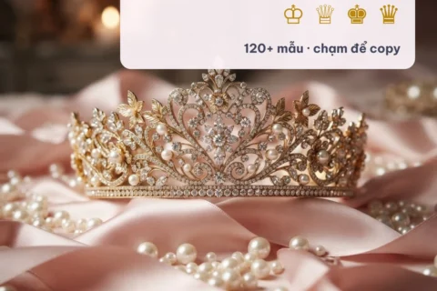 Kí tự vương miện ♔ ♕ ♚ ♛ copy một chạm trên LinhKiTu